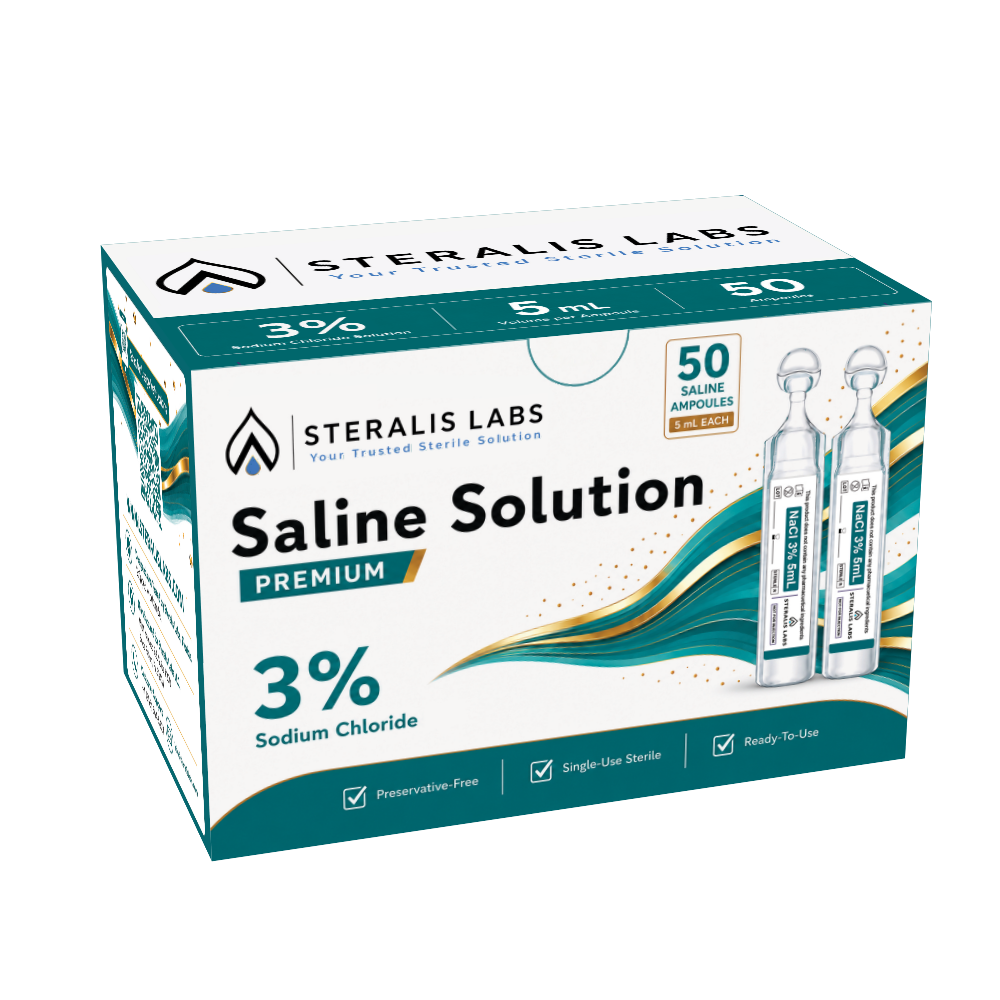 Steralis™ Hypertonic 3% Sodium Chloride box